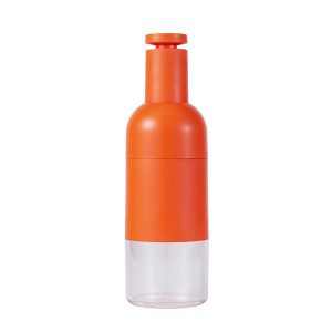 Elektrische Schwerkraft-Salzpfeffermühlen aus Kunststoff. Flaschenpfeffermühlen-Set