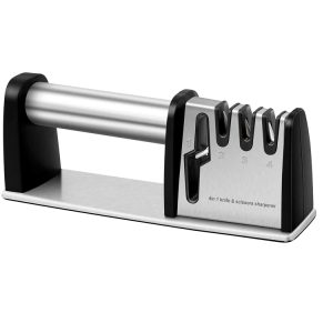 Hochwertige, langlebige Klingen zum Wiederherstellen und Polieren. Bester manueller 3-Stufen-Küchenmesserschärfer mit rutschfestem Griff